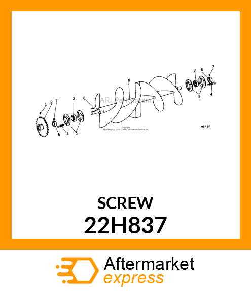 SCREW, SET, SQUARE HEAD 22H837