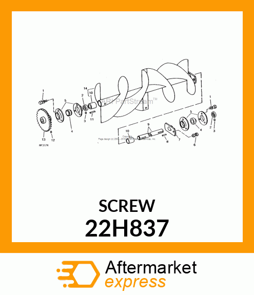 SCREW, SET, SQUARE HEAD 22H837