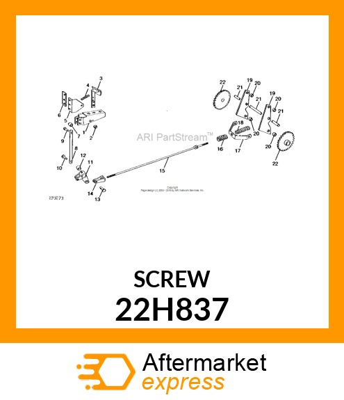 SCREW, SET, SQUARE HEAD 22H837