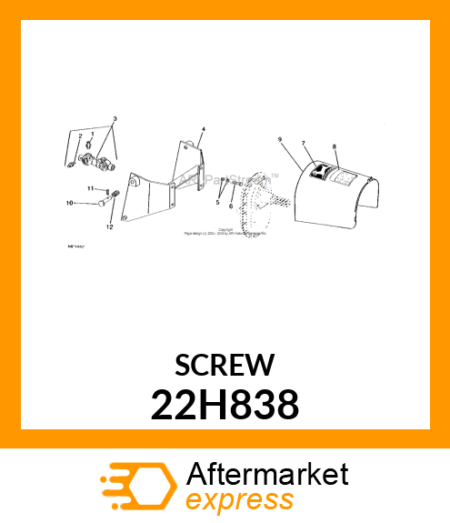 SCREW, SET, SQUARE HEAD 22H838