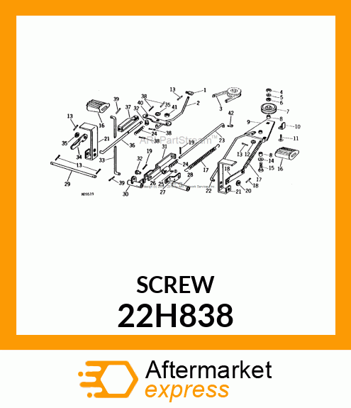 SCREW, SET, SQUARE HEAD 22H838