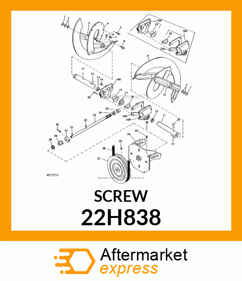 SCREW, SET, SQUARE HEAD 22H838