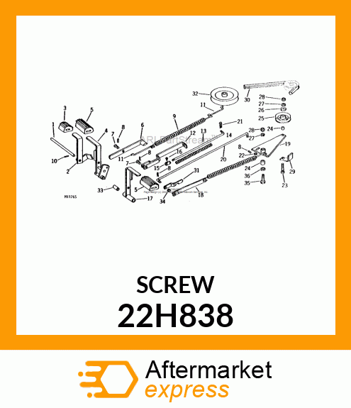 SCREW, SET, SQUARE HEAD 22H838