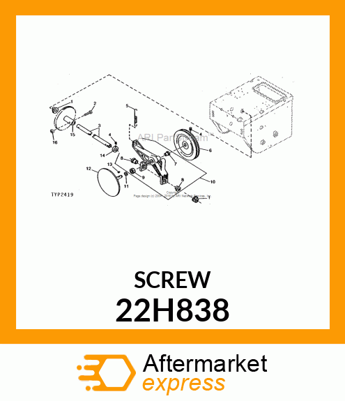 SCREW, SET, SQUARE HEAD 22H838