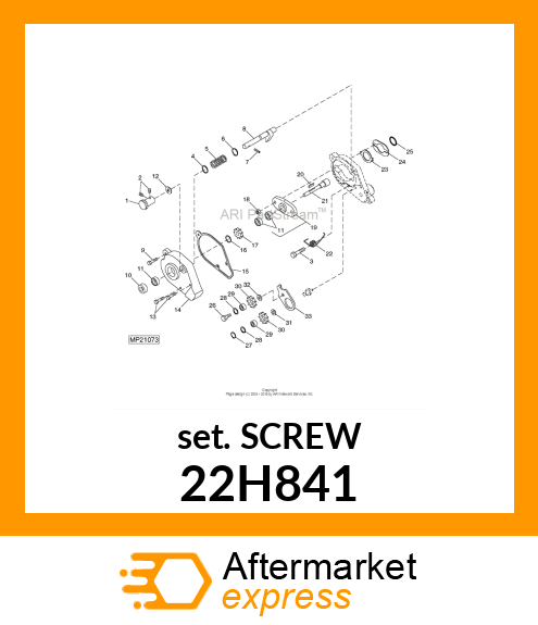 SCREW, SET, HEX SOCKET HEAD 22H841