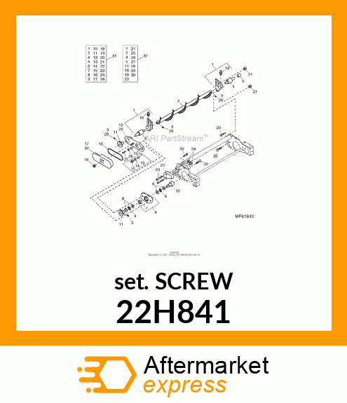 SCREW, SET, HEX SOCKET HEAD 22H841