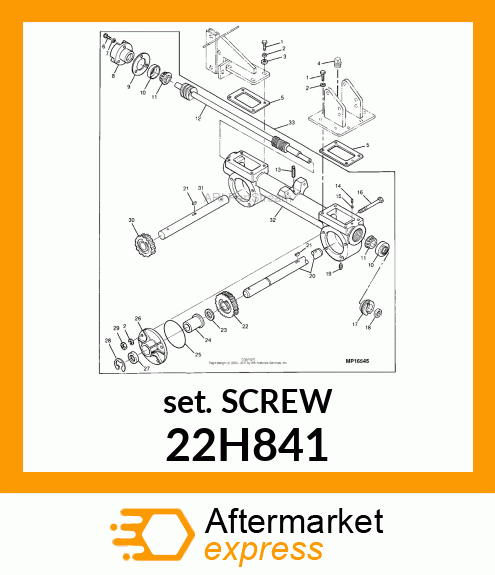 SCREW, SET, HEX SOCKET HEAD 22H841