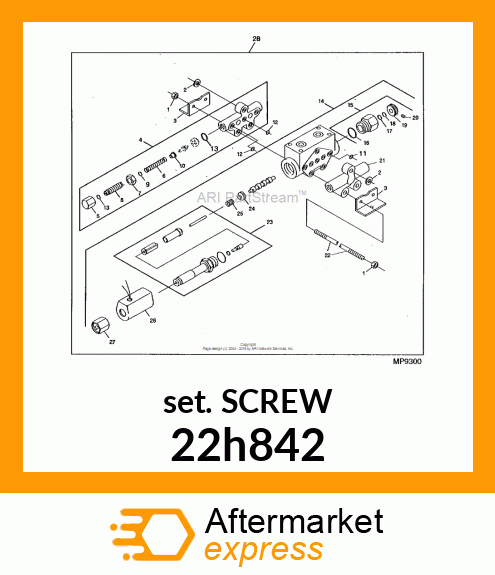 SCREW, SET, HEX SOCKET HEAD 22h842