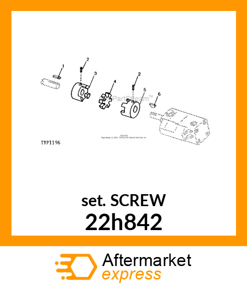 SCREW, SET, HEX SOCKET HEAD 22h842