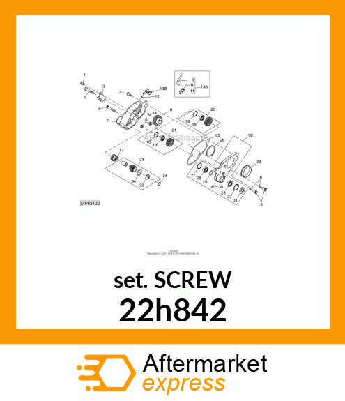 SCREW, SET, HEX SOCKET HEAD 22h842