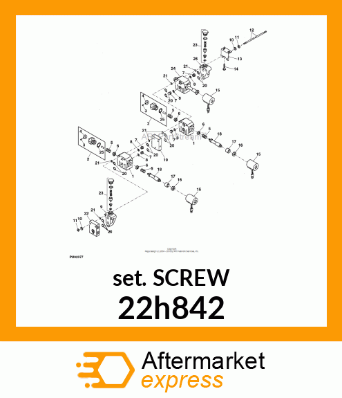 SCREW, SET, HEX SOCKET HEAD 22h842