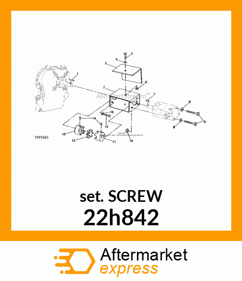 SCREW, SET, HEX SOCKET HEAD 22h842