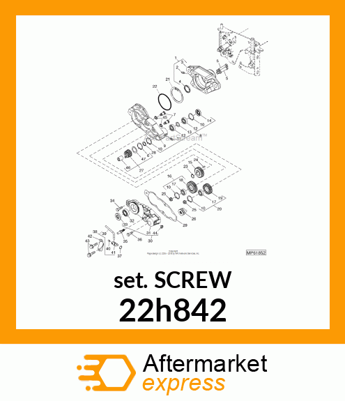 SCREW, SET, HEX SOCKET HEAD 22h842