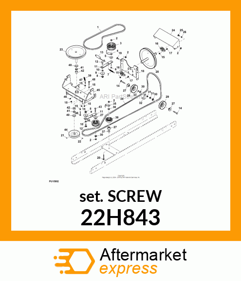 SCREW, SET, HEX SOCKET HEAD 22H843