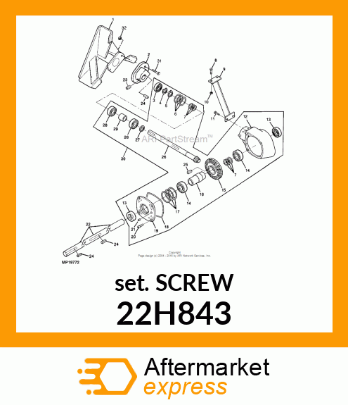 SCREW, SET, HEX SOCKET HEAD 22H843