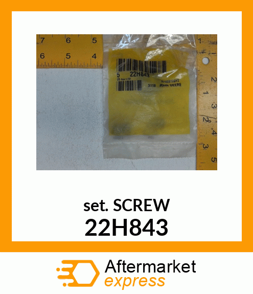 SCREW, SET, HEX SOCKET HEAD 22H843