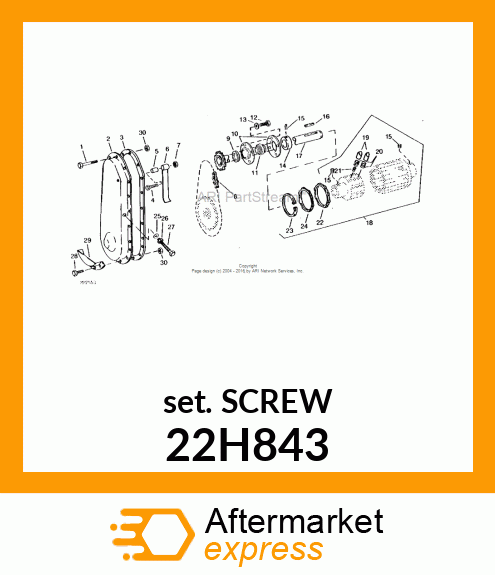 SCREW, SET, HEX SOCKET HEAD 22H843