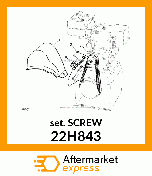 SCREW, SET, HEX SOCKET HEAD 22H843