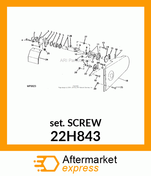 SCREW, SET, HEX SOCKET HEAD 22H843