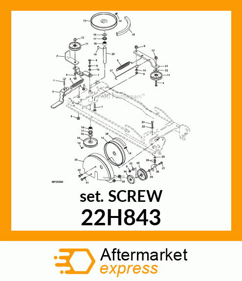 SCREW, SET, HEX SOCKET HEAD 22H843