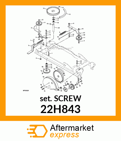 SCREW, SET, HEX SOCKET HEAD 22H843