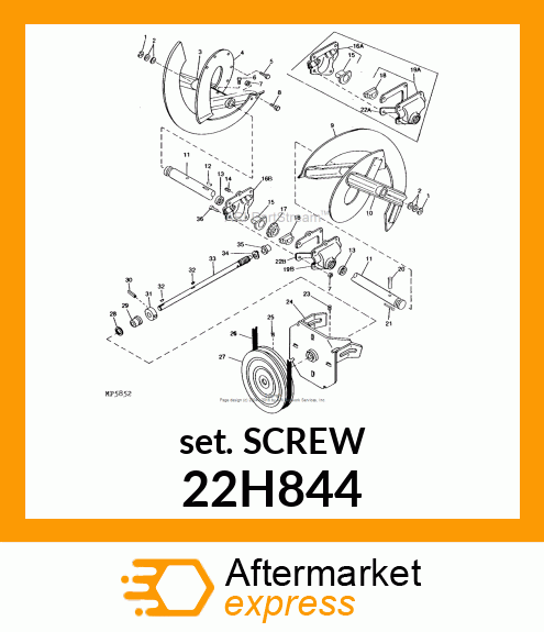 SCREW, SET, SQUARE HEAD 22H844