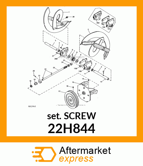 SCREW, SET, SQUARE HEAD 22H844