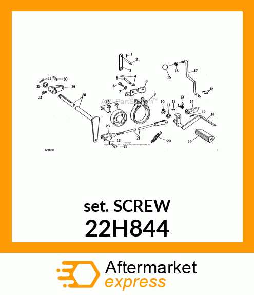 SCREW, SET, SQUARE HEAD 22H844