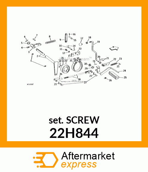 SCREW, SET, SQUARE HEAD 22H844