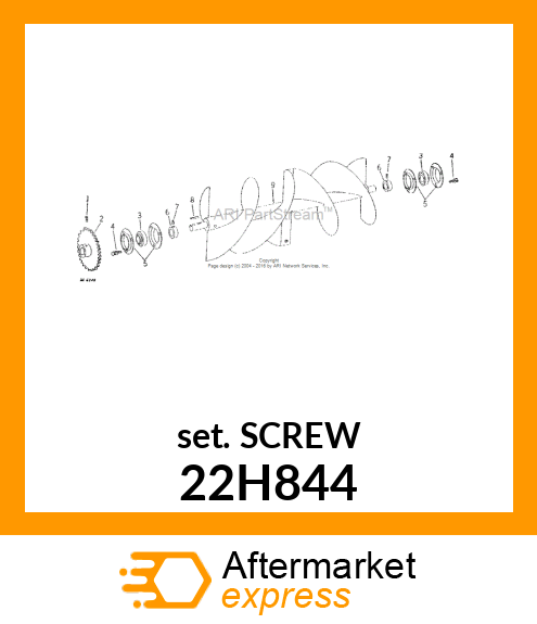 SCREW, SET, SQUARE HEAD 22H844