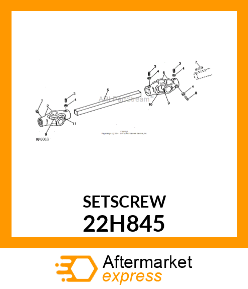 SCREW, SET, HEX SOCKET HEAD 22H845