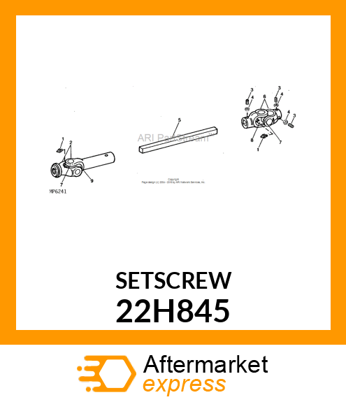 SCREW, SET, HEX SOCKET HEAD 22H845