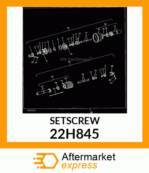 SCREW, SET, HEX SOCKET HEAD 22H845