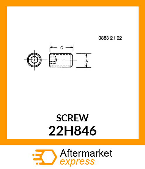 SCREW, SET, HEX SOCKET HEAD 22H846