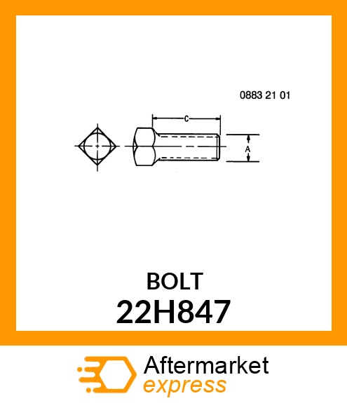 SCREW, SET, SQUARE HEAD 22H847