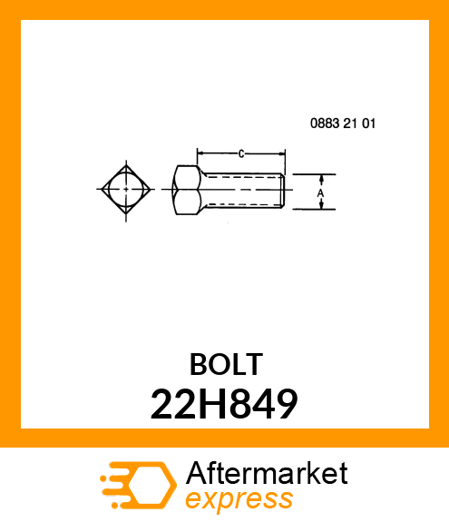 SCREW, SET, SQUARE HEAD 22H849