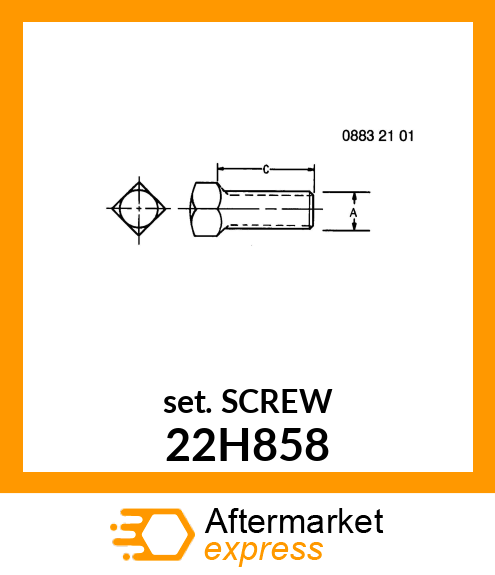 SCREW, SET, SQUARE HEAD 22H858