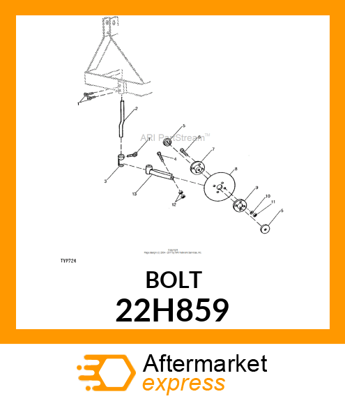 SCREW, SET, SQUARE HEAD 22H859