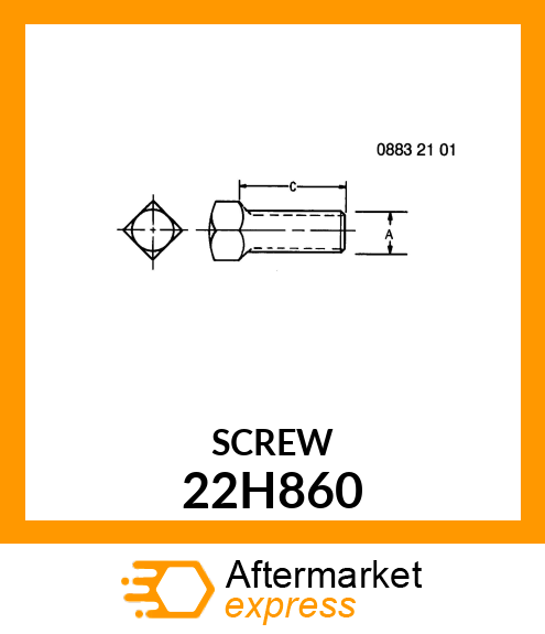 SCREW, SET, SQUARE HEAD 22H860