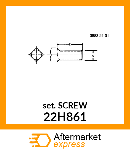 SCREW, SET, SQUARE HEAD 22H861