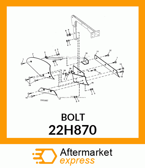 SCREW, SET, SQUARE HEAD 22H870