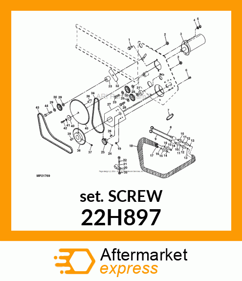 SCREW, SET, HEX SOCKET HEAD 22H897