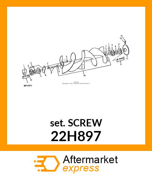 SCREW, SET, HEX SOCKET HEAD 22H897