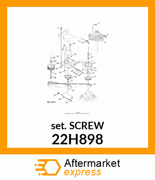 SCREW, SET, HEX SOCKET HEAD 22H898