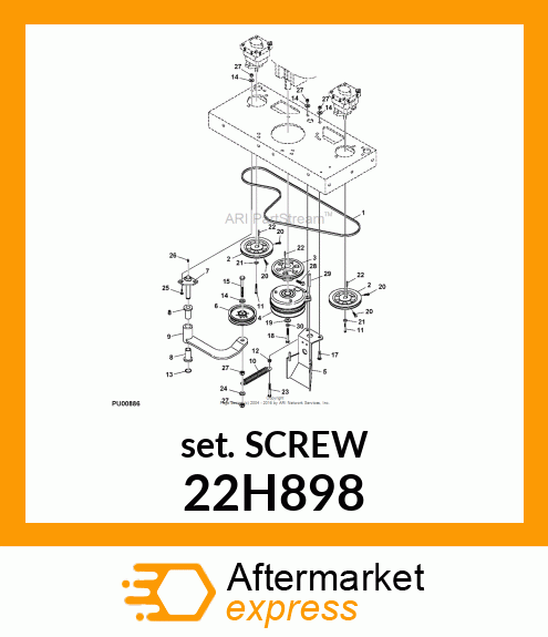 SCREW, SET, HEX SOCKET HEAD 22H898