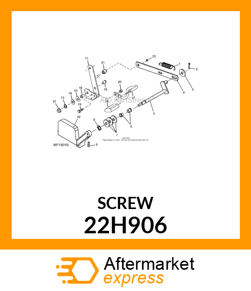 SCREW, SET, SQUARE HEAD 22H906