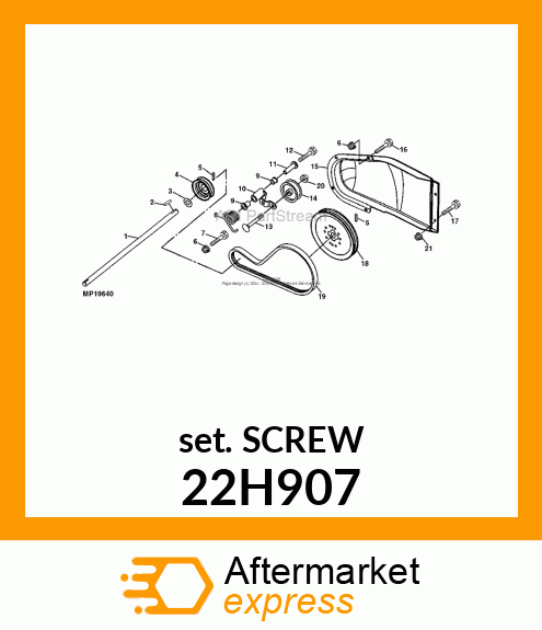 SCREW, SET, SQUARE HEAD 22H907