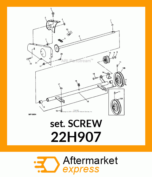 SCREW, SET, SQUARE HEAD 22H907