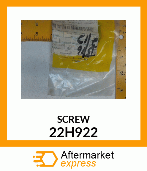 SCREW, SET, HEX SOCKET HEAD 22H922