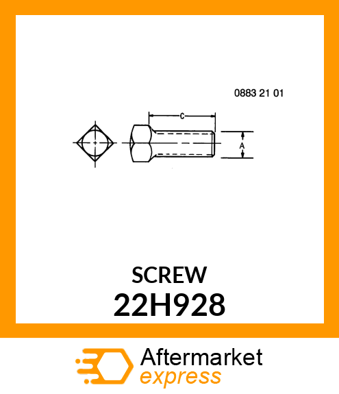 SCREW, SET, SQUARE HEAD 22H928